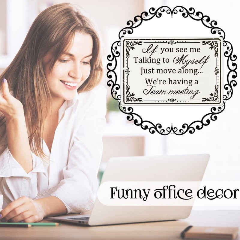 Funny Office Cubicle Decor Funny Office Metal Tin Signs 12 x 8 Inch , If You See gallery