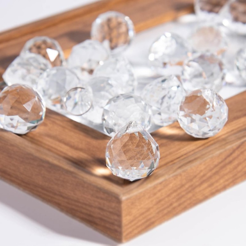 20mm Clear Crystal Prism Pendant Hanging Crystal Feng Shui Ball Prism Pendant gallery