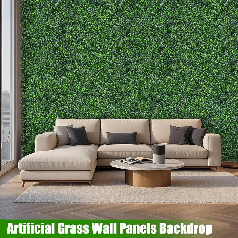 Artificial Boxwood Roll 71x126" UV-Proof Faux Ivy Wall for Privacy & Decor gallery
