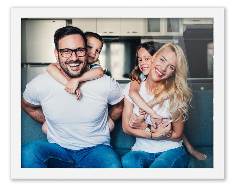 13x6 Frame White Wood Picture Photo Frame with UV Acrylic and Acid Free Backing gallery