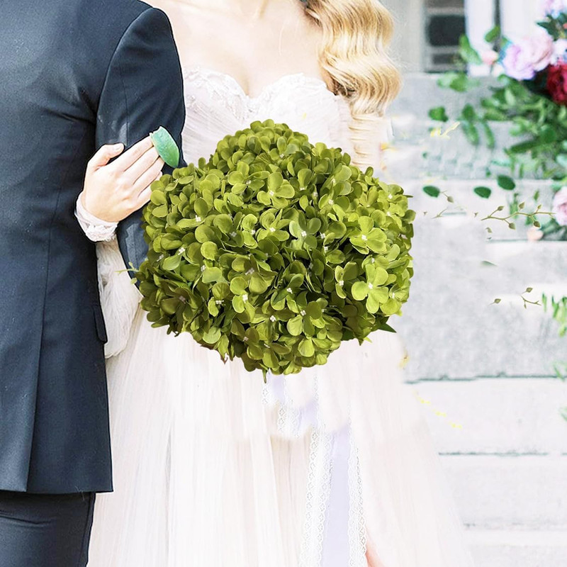 8 Pcs Large Hydrangea Artificial Flowers 27.5 Inches Realistic Single Long Stem gallery