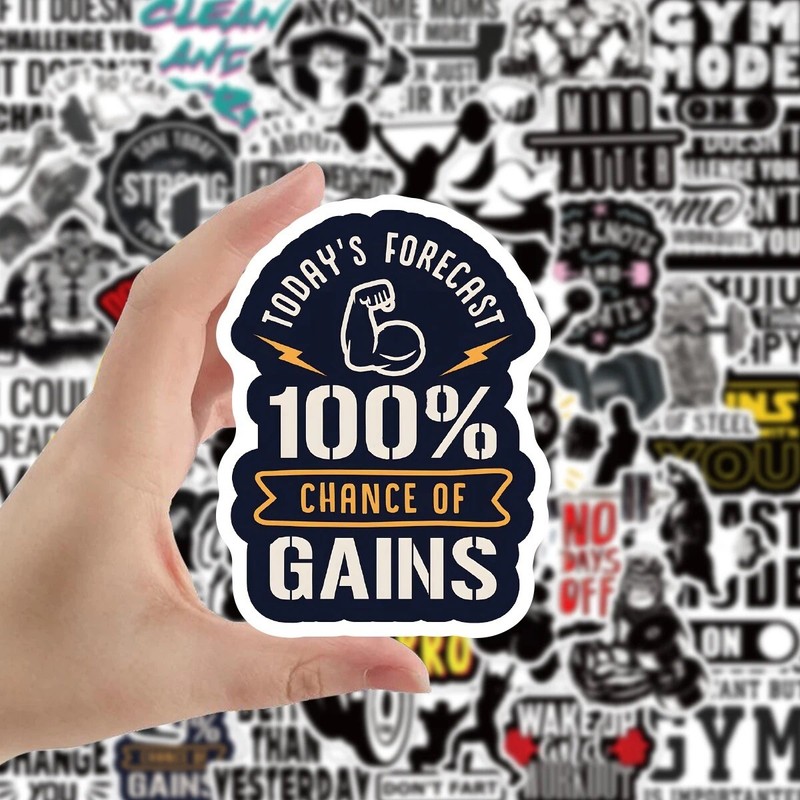 20 Random Work Out Stickers Gym Athletic Decals Laptop Hydro Yeti Free Shipping! gallery