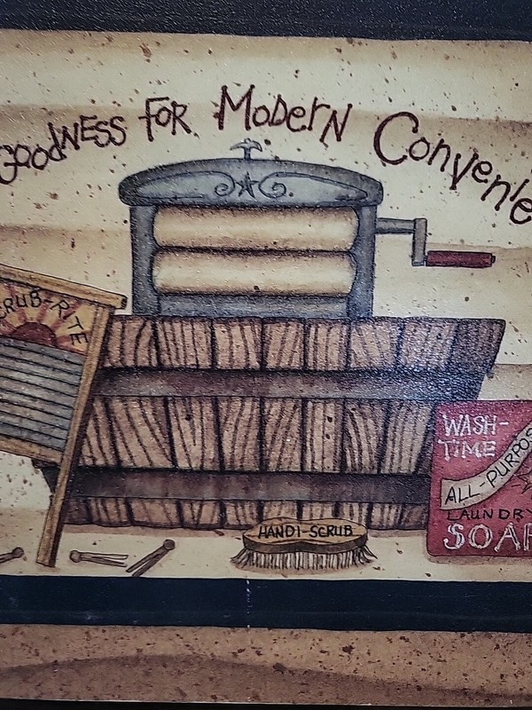 Laundry Room Sign Wall Hang, Thank Goodness For Modern Conveniences gallery