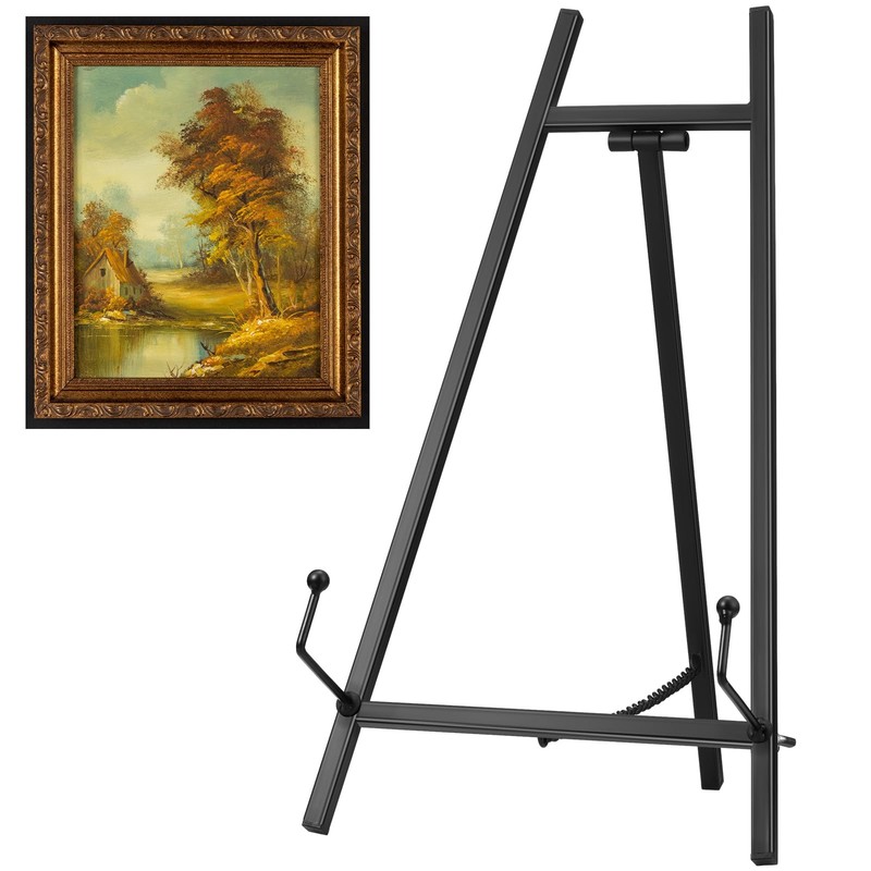 1 PCS Metal Easel Table Top Stand Display Picture Art Plate 16.5×8.7×4.3″