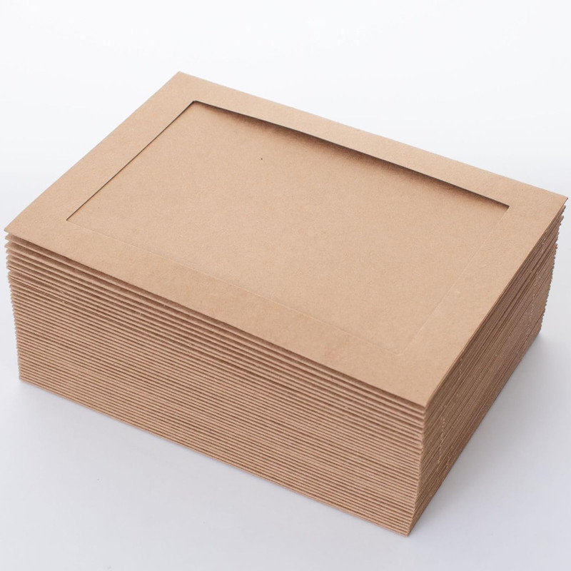 50 Count Photo Frame Cards with Envelopes 4x6 Paper Picture Frame Notecards Phot gallery