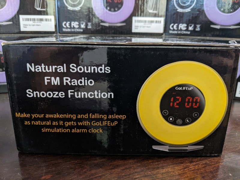 GoLifeup Mood Light , FM Radio, Alarm Clock , 6 Natural Sounds - NEW IN BOX gallery