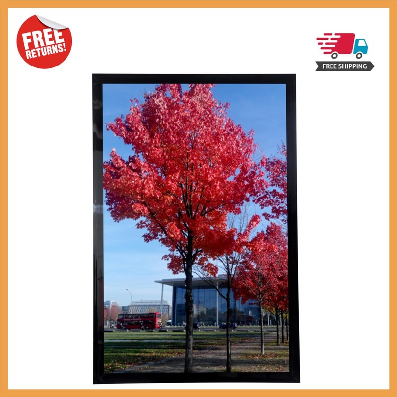 Modern Black 11×17 Photo Frame – Vertical Wall Mount for Stylish Displays