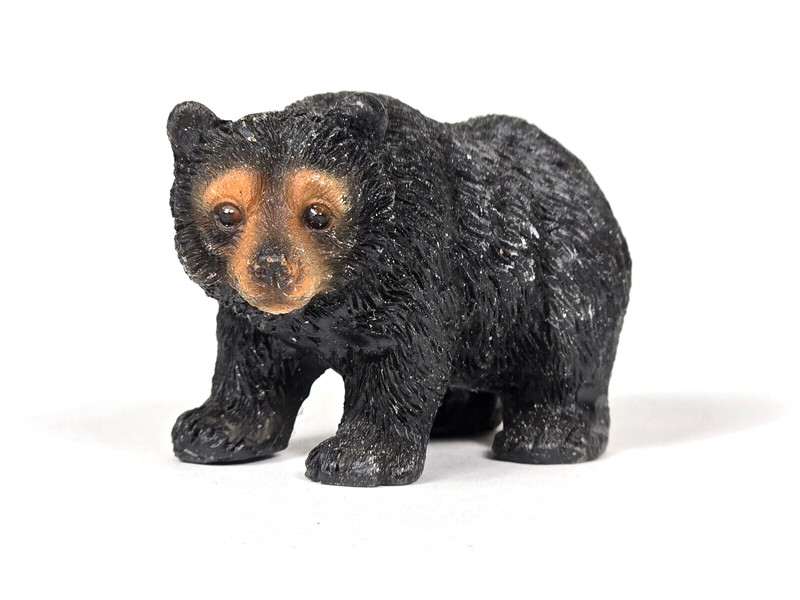 Small Black Bear Cub Resin Crafted Tabletop Figurine, 2.25″ x 1.5″