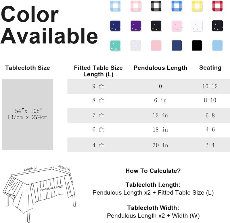 6 Pack Disposable Light Purple Tablecloth, Rectangular Lavender Plastic Table gallery