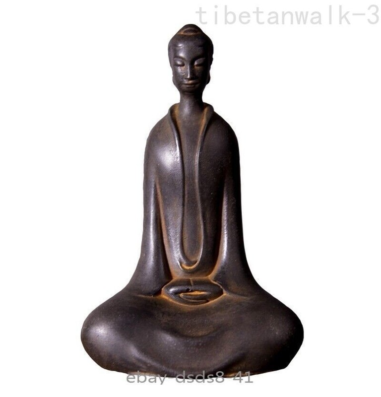 Chinese Buddha Statue Meditating Zen Religious Belief Decor