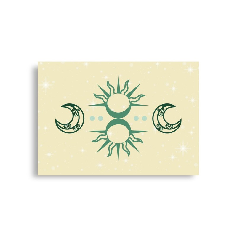 Spiritual Compass Poster Green Matte