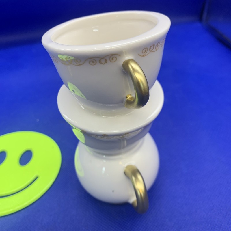 🔥 Tioncy Mini Teacup Bud Vases Antique Vintage Look 5" Wonderland Set Of 2 gallery