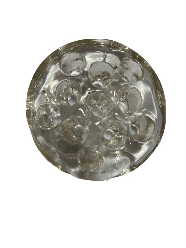 11 Hole Glass Flower Frog 3'' For Arranging Flowers In Vase Vintage 1940-50’s