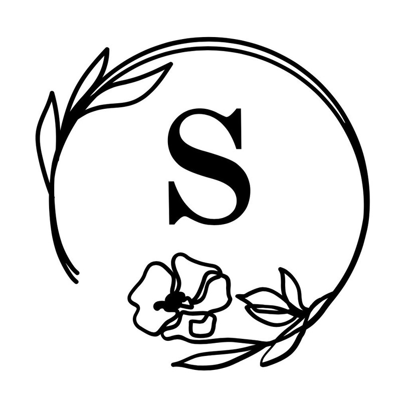 Custom Monogram Decal With - Oracal 651 Permanent Vinyl - Decor Home Many Sizes