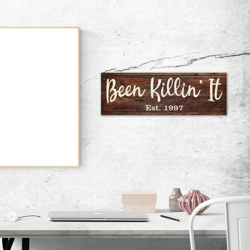 Products Personalized Last Name Rustic Looking Wood Sign Gift B3-06180028123 gallery