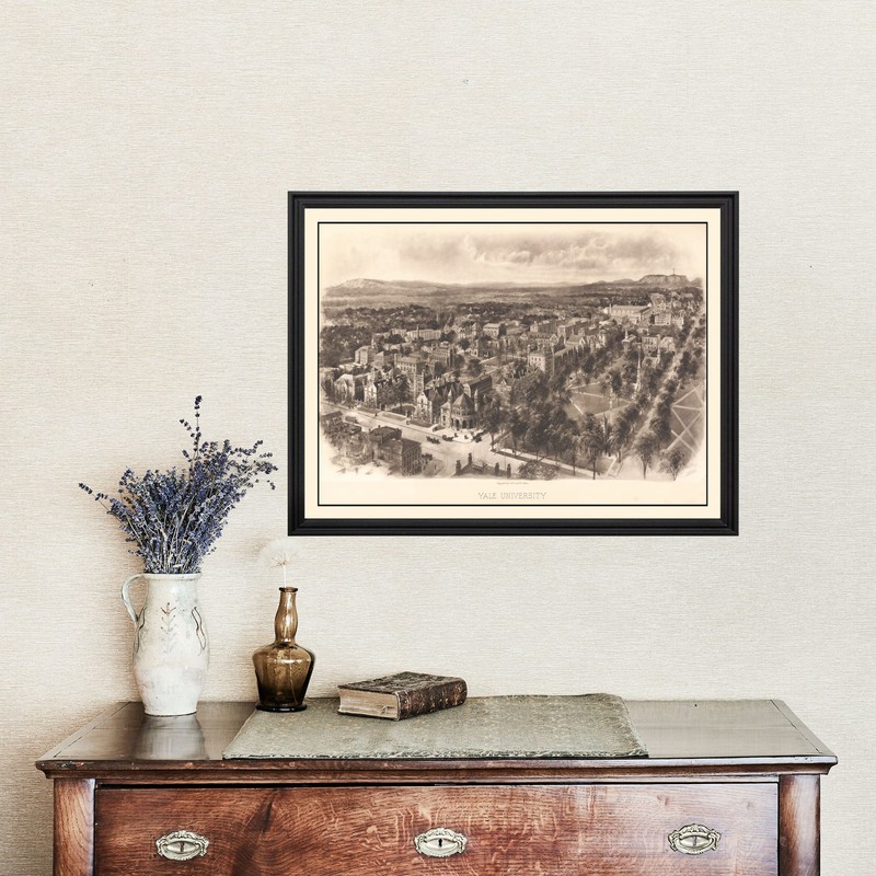 Old Map of Yale University, CT 1906 - Vintage Yale Universit gallery