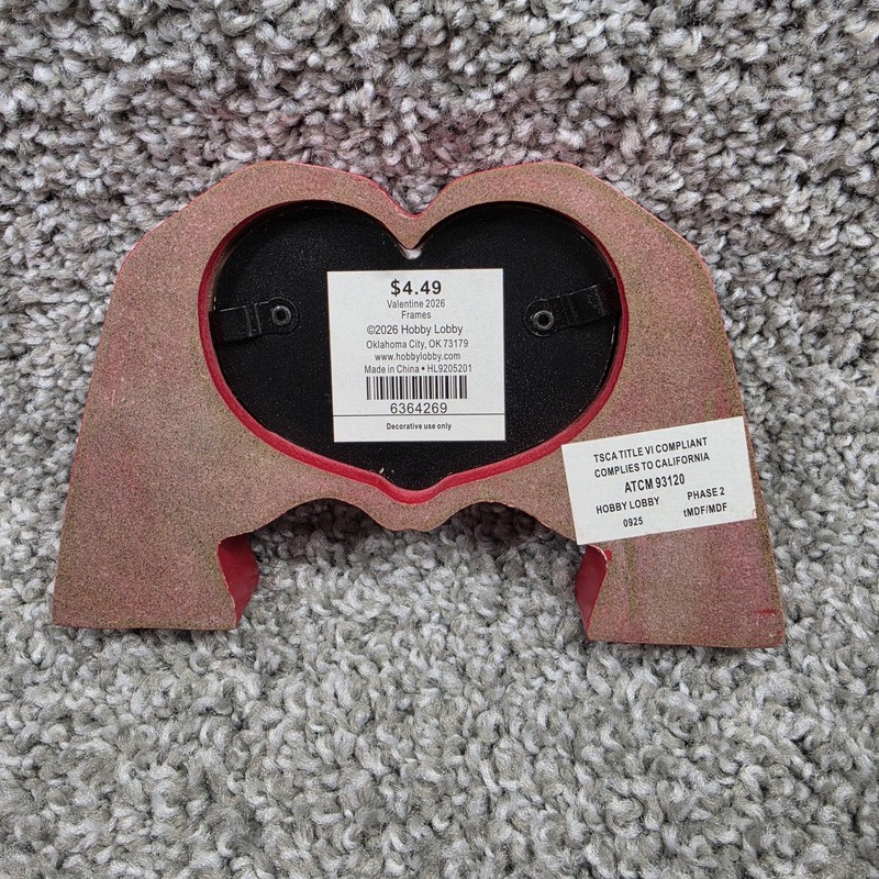 Hobby Lobby Valentine Heart Photo Frame 2x3 Red Gem Hearts Tabletop Decor gallery