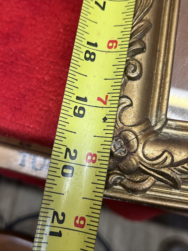 VINTAGE WALL MIRROR BEAUTIFUL FRAME 20-1/2 x 14 inches (19) gallery