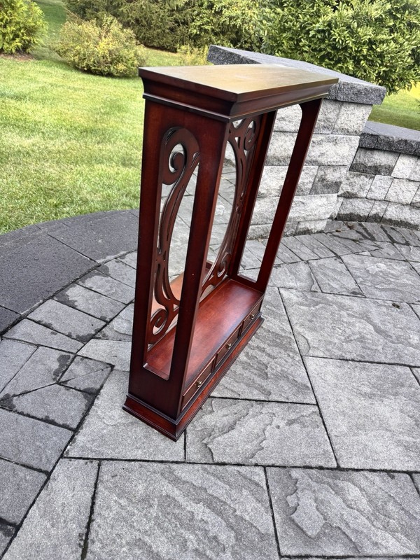 Bombay Co Wooden Vanity Mirror Table Top / Wall Hanging with Drawers 32x24x7” gallery
