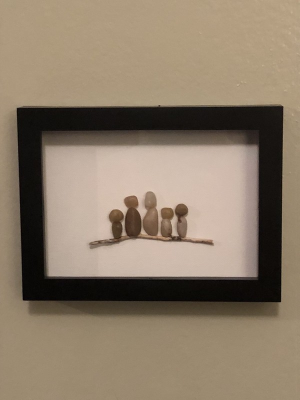 Pebble Art | Deco Art | Framed Art | Unique Home Decor | Handmade Original Gifts