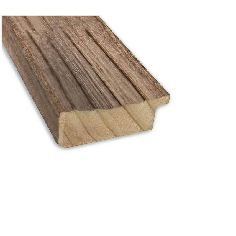 Woodgrain 28 In. X 40 In. Brown Wood Framed Neutral Linen Memo Board gallery