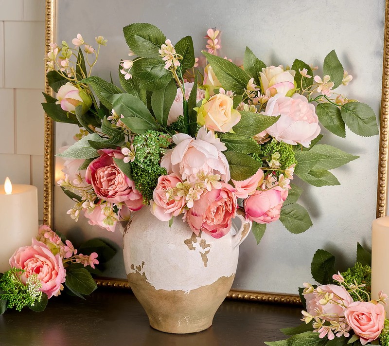 Set of 4 Rose and Peony Picks by Valerie Floral Decor