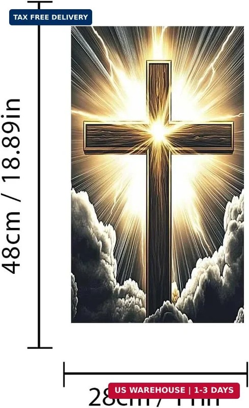 1 Pair Jesus Car B-Pillar Decals, Cross Car Center Pillar Stickers, Waterproof V gallery
