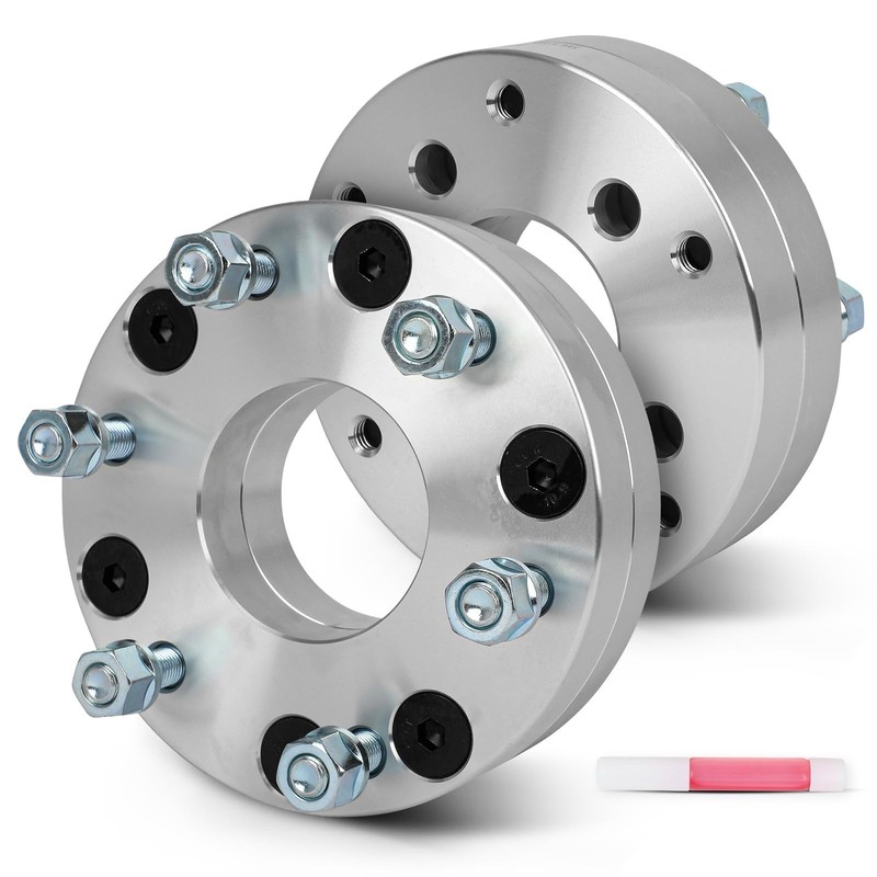 2Pcs 2″ Wheel Adapters 5×4.5 to 6×5.5 74mm Bore 12×1.5 5 Lug Spacers