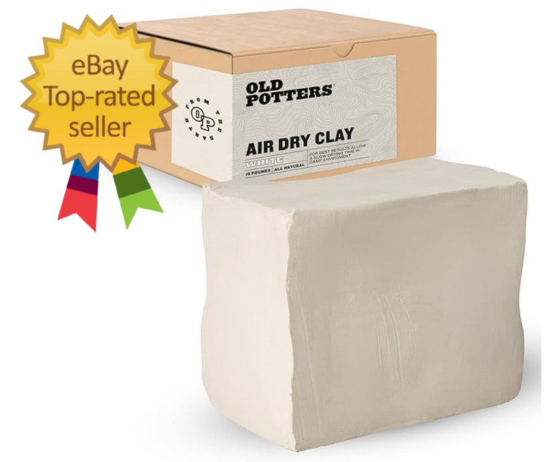 Air Dry Clay White 10 lbs Natural Modeling Clay for Crafts Pottery