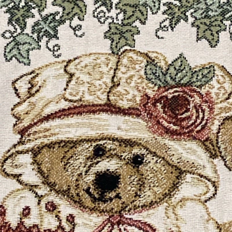 Plush Teddy Bear Couple In Flower Garden Throw Blanket 44x56 Afghan Tapestry gallery