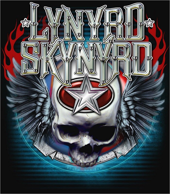 LYNYRD SKYNYRD WINGED SKULL OFFICIALLY LICENSED TIN SIGN