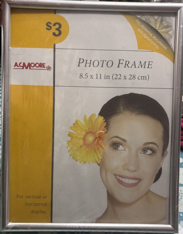 AC Moore Box Frame 11x14 Acrylic Vertical Horizontal Display Sealed Silver New