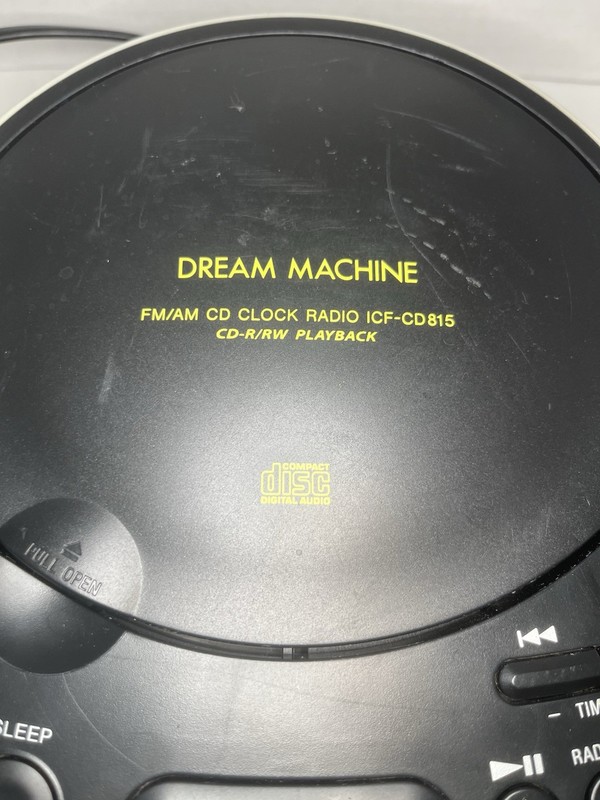 Sony Dream Machine FM/AM Radio CD Player Dual Alarm Clock ICF-CD815 Works Great! gallery