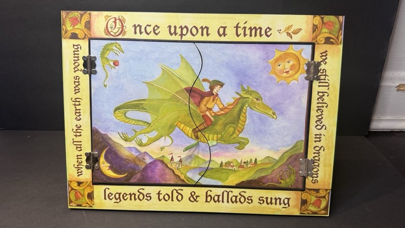 2008 Enchantmints Discover Your World Foldaway Dragons World Mirror Fantasy