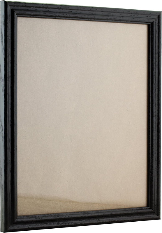 Wood Grain Black Picture Frame 5x30 Inches, 0.75-Inch Wide, Stylish Decor gallery