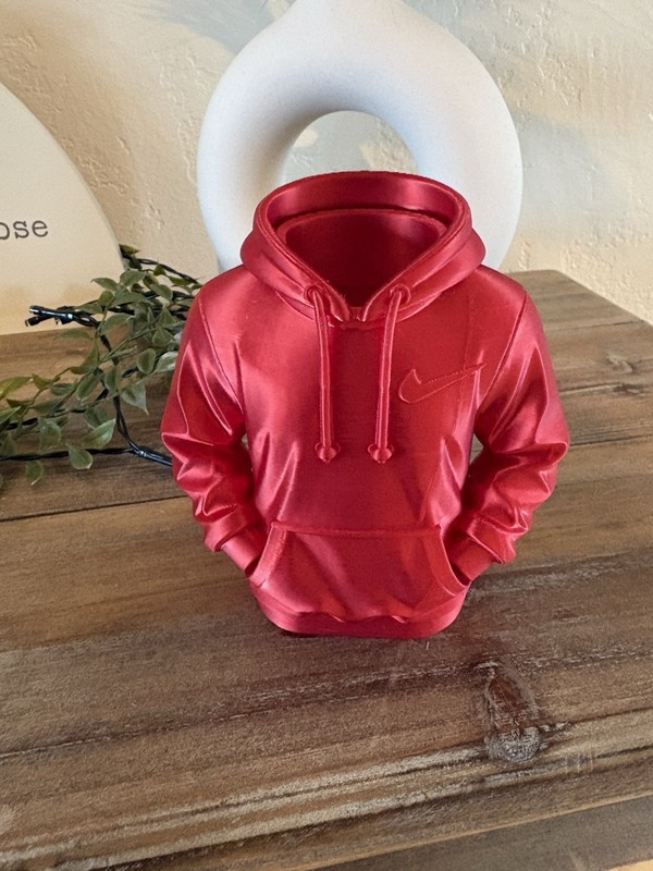Office Red Hoodie Decorative Sculpture Plastic Modern Fashion Any Room