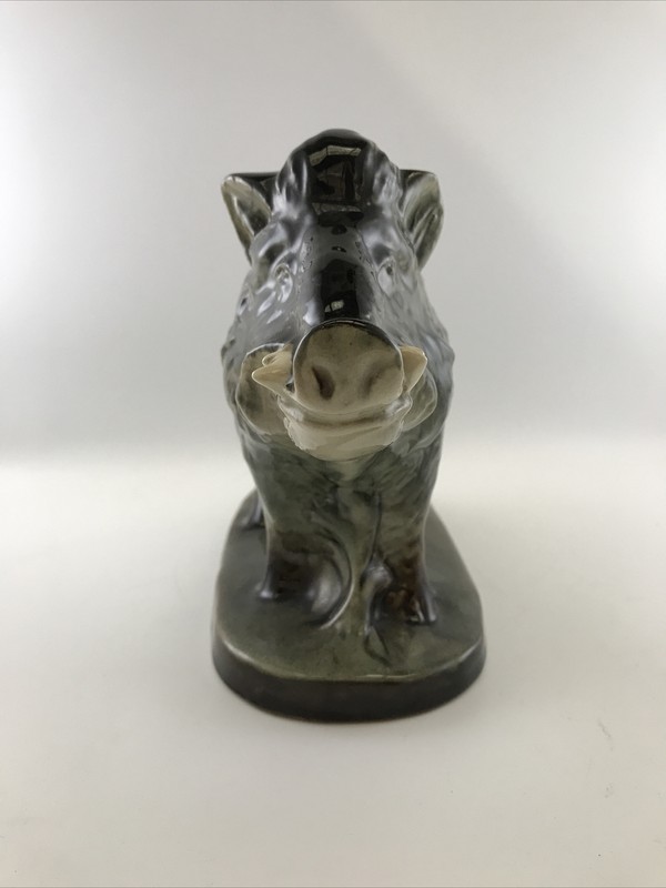 Boar Saint-Clément - Large Vintage Ceramic Statue 30cm - France gallery