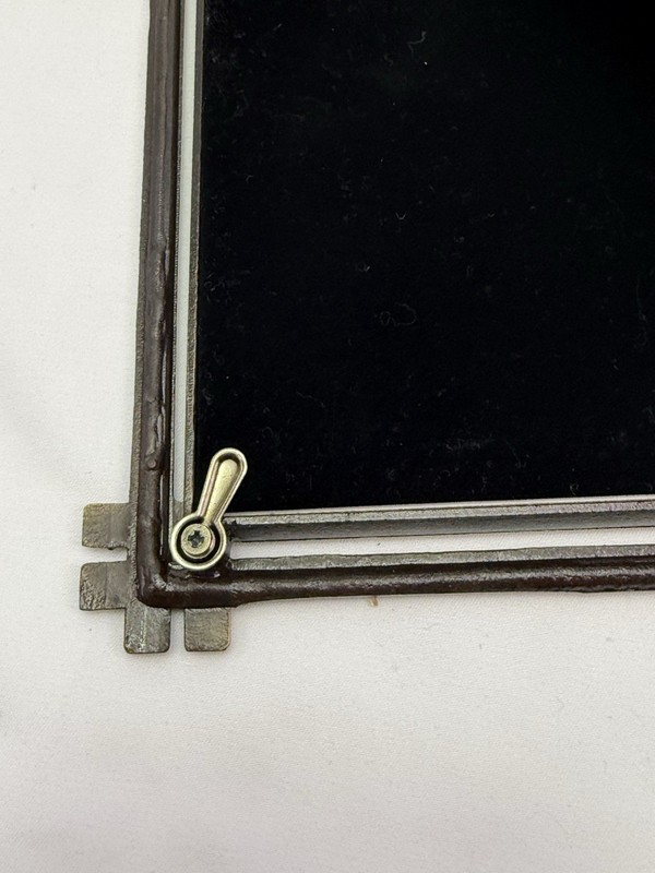 Vintage Fetco Picture Frame Silver Brushed Bronze 5x7 Inches Basketweave gallery