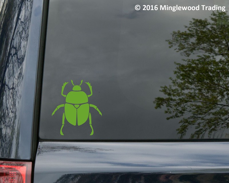 SCARAB BEETLE Vinyl Decal Sticker - Bug Amulet Ancient Egypt Insect gallery