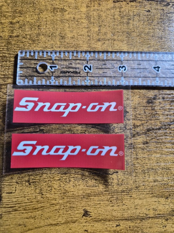 2 pc. SNAP ON High Quality UV DTF Replacement Sticker Label Decal USA NOT VINYL gallery