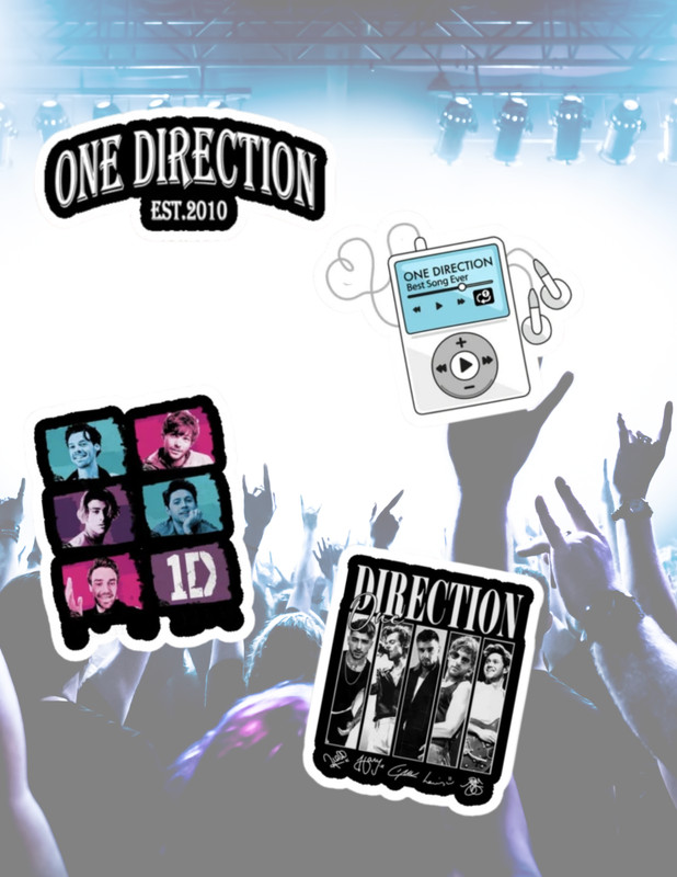 1D One Direction #2 4pc Sticker Pack