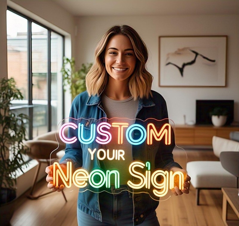 Custom Name LED Neon Sign Personalized Kids Room Bedroom Wall Decor Light