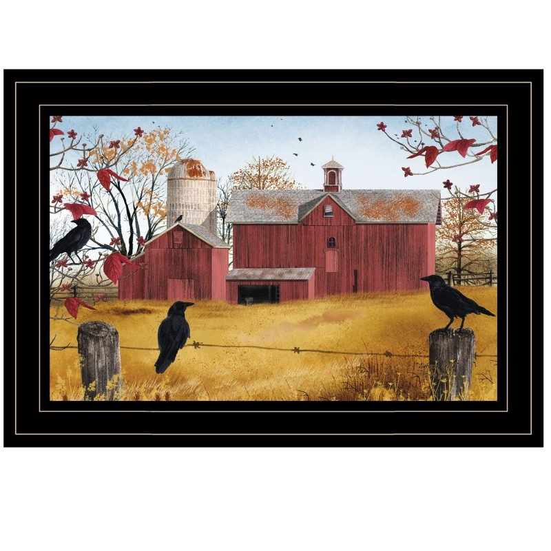 “Autumn Gold” Printed Wall Art, Ready To Hang Framed Print Poster 11X15″