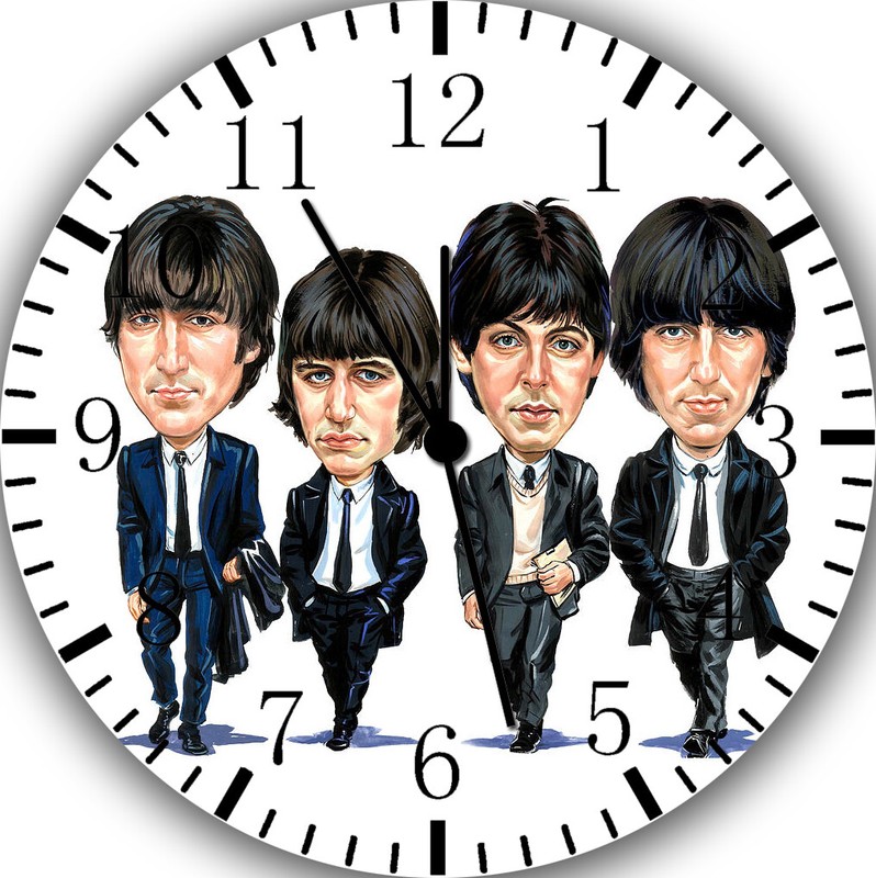 The Beatles Wall Clock Frameless Silent Nice For Gifts or Decor G141