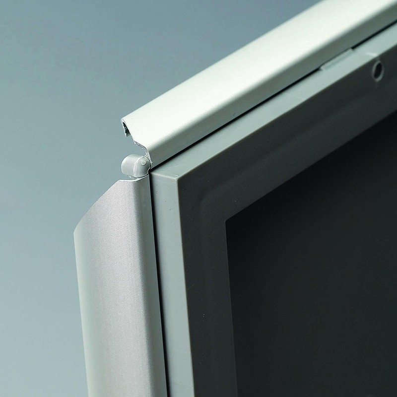 Opti Snap Poster Frame with Support Leg Aluminum Front Loading 8.5x11 Silver gallery