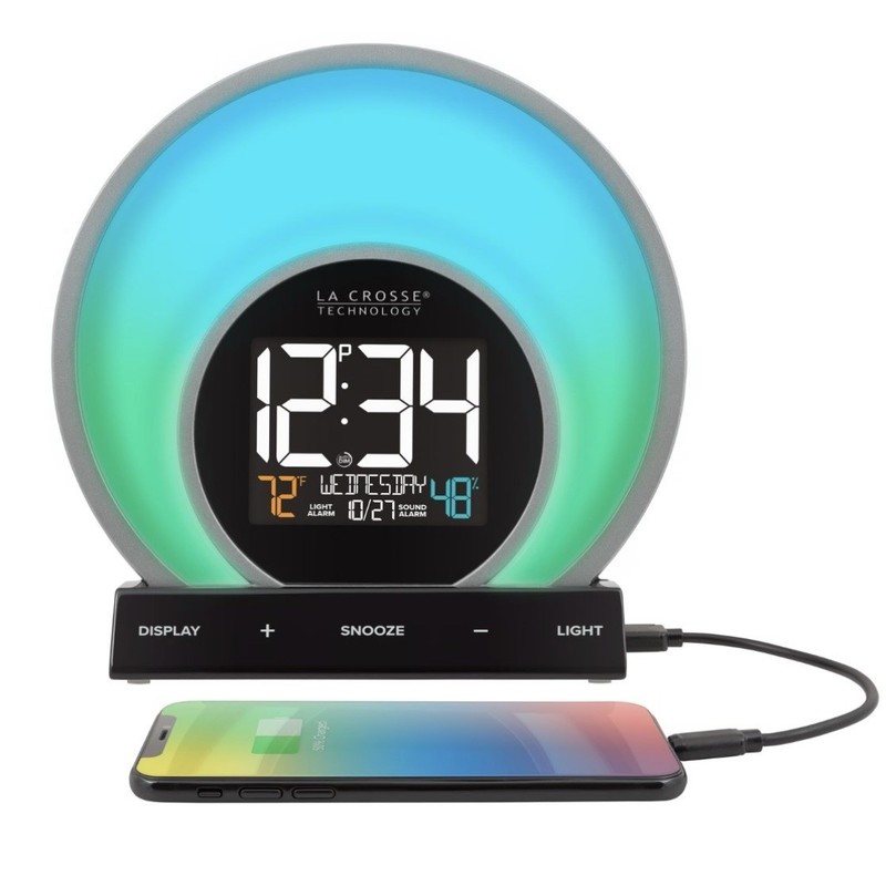 La Crosse Technology Soluna Mood Light Mood Light Alarm Clock USB NEW & SEALED