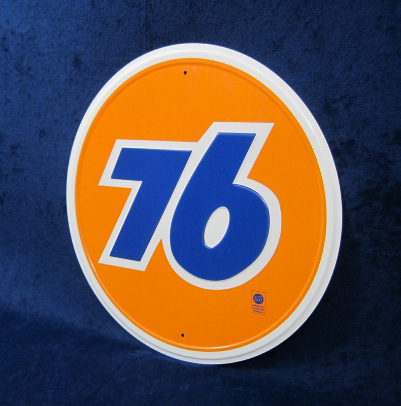 UNION 76 BALL ~ Fully Embossed Steel Sign ~ Garage Shop Man Cave ~ MADE in USA gallery
