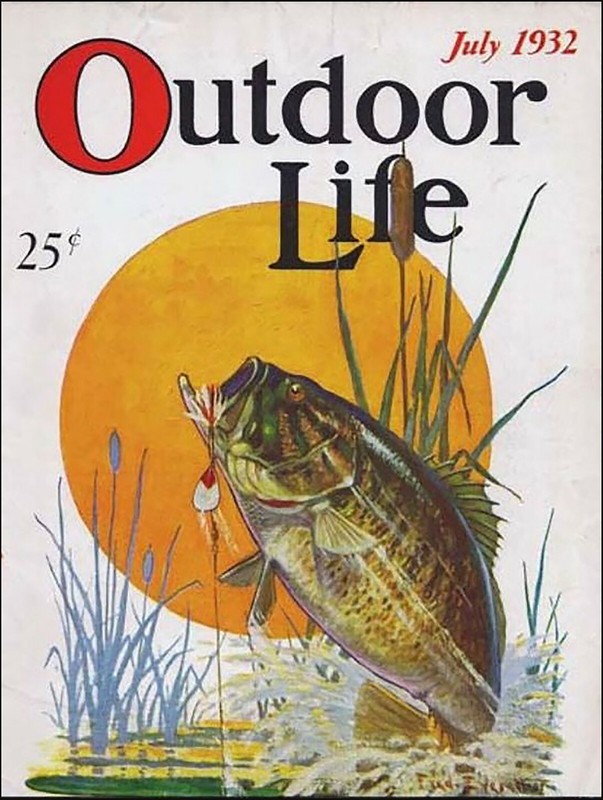 Vintage 1932 Outdoor Life magazine cover reproduction metal sign