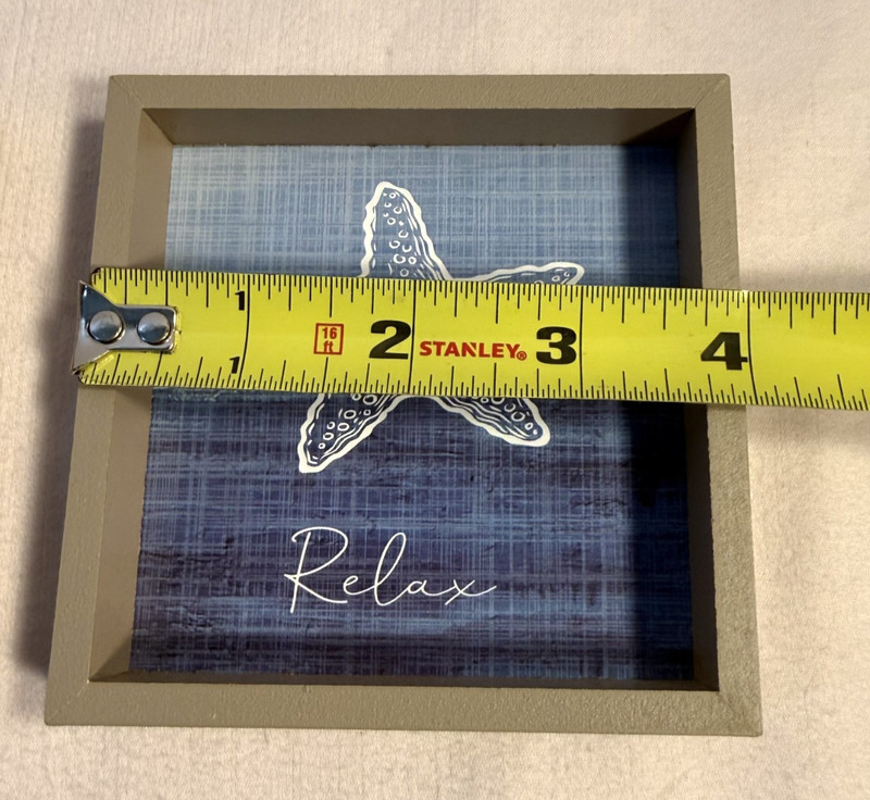 Refresh Escape Relax - 3 Small 4"x4" Ocean Wall Decorative Art - Beach Theme gallery