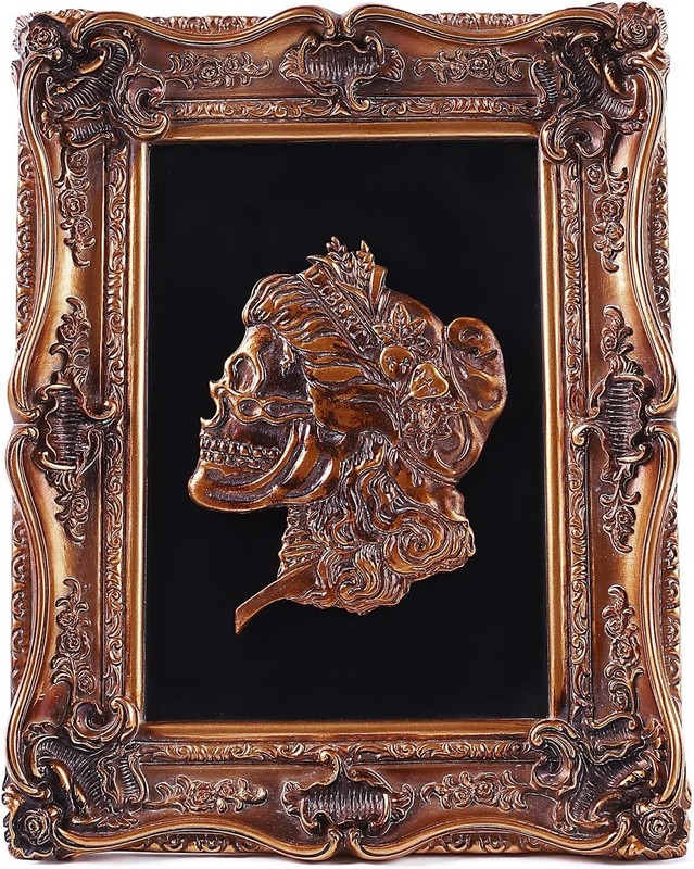 Skull Ornaments Gothic Wall Sculpture Vintage Wall Sculptures Antique Wall Art H